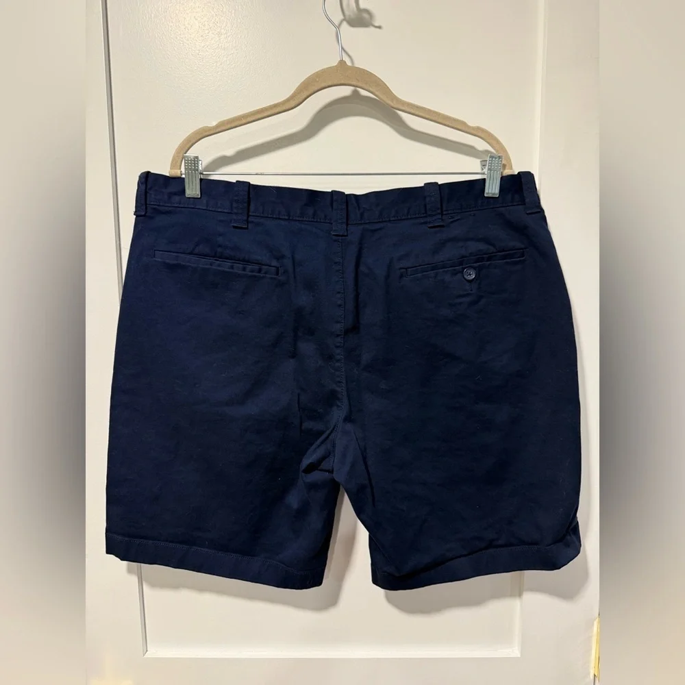 J. Crew Men’s 9” Navy Flex Chino Shorts - Size 38